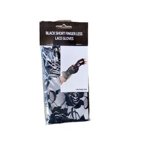 Black Lace Fingerless Gloves